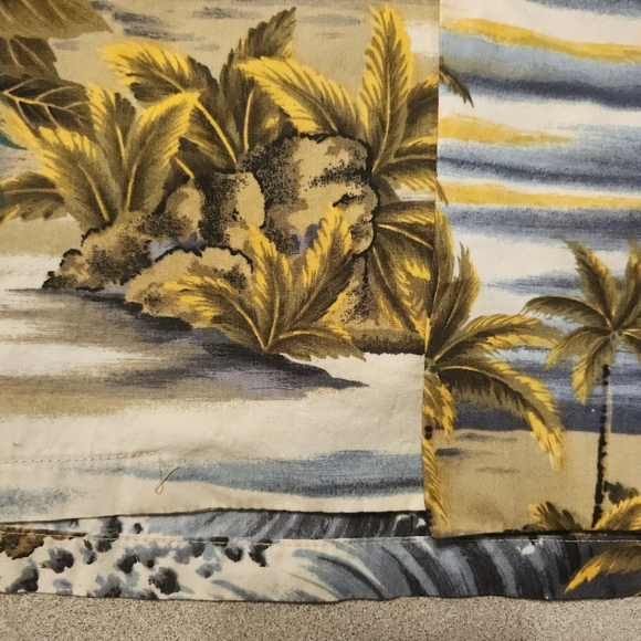 RJC VINTAGE HAWAIIAN ISLAND/POLYNESIAN BEACH COTTON BUTTON S/S MENS SIZE 3XL - Picture 10 of 12